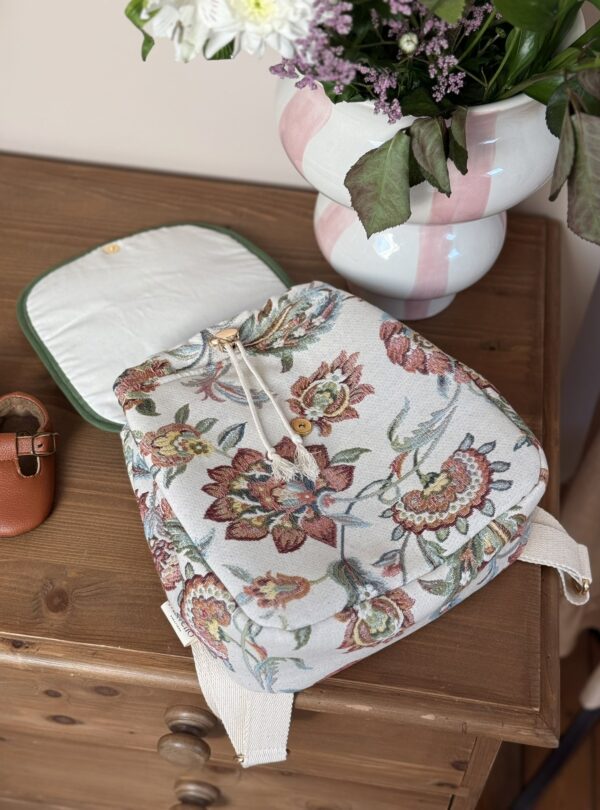 sac à dos enfant jacquard fleuri