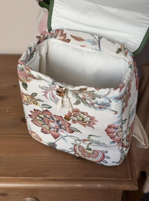 sac à dos enfant jacquard fleuri