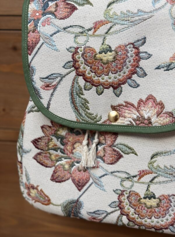 sac à dos enfant jacquard fleuri