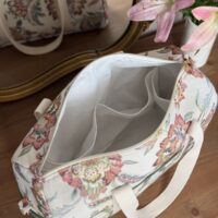 sac à langer jacquard fleuri