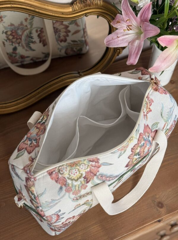 sac à langer jacquard fleuri (4) sac à langer jacquard fleuri