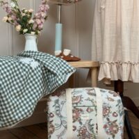 sac à langer jacquard fleuri