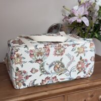 sac voyage en jacquard fleuri