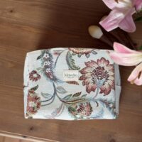 trousse de toilette taille L en jacquard fleuri