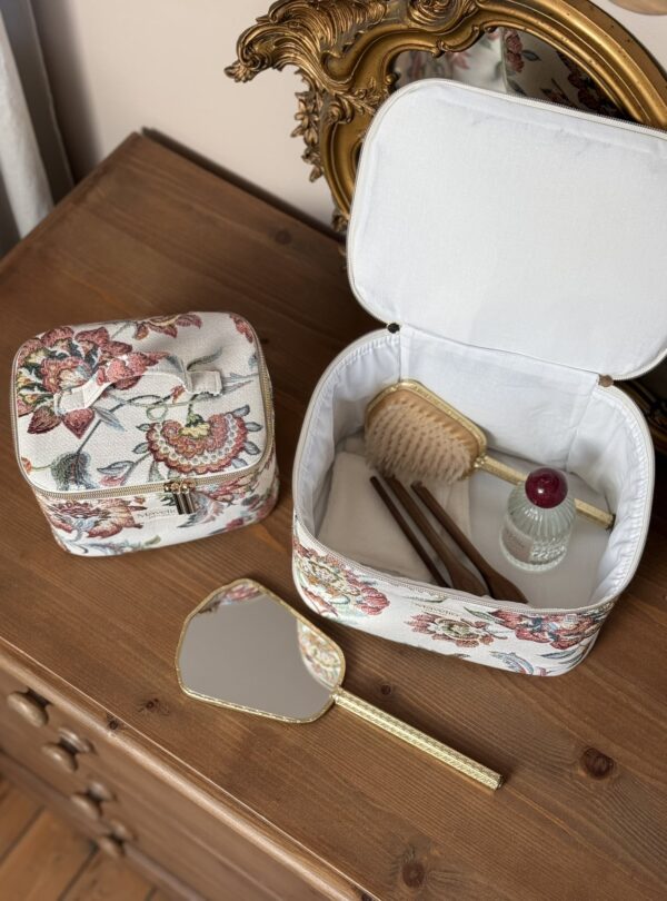 grand vanity taille L en jacquard fleuri