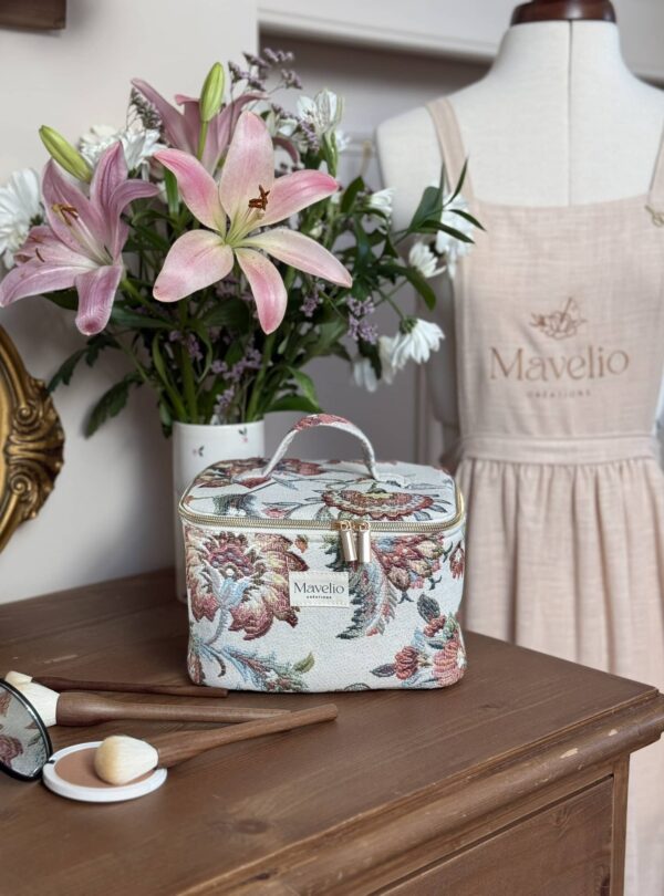 vanity taille M en jacquard fleuri