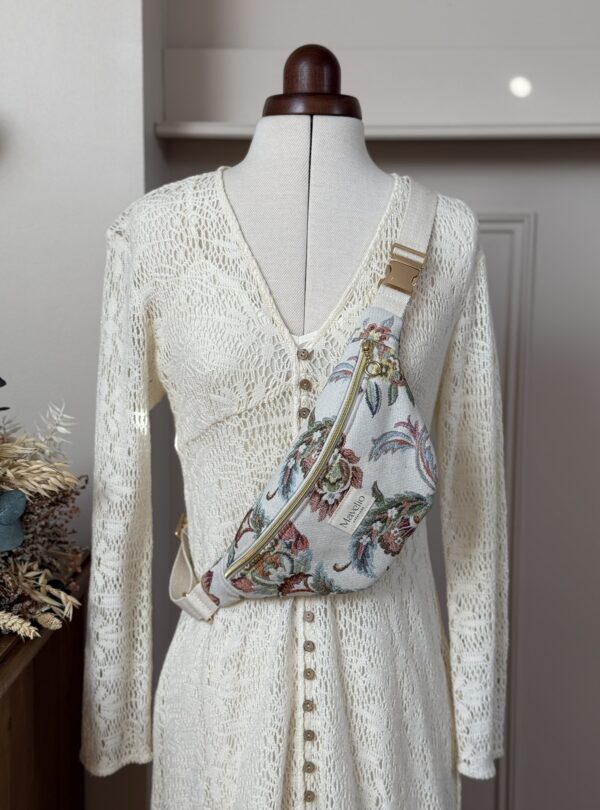 sac banane standard jacquard fleuri