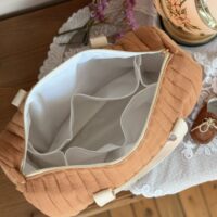 sac à langer matelassé caramel