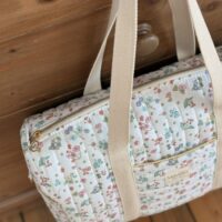 sac à langer matelassé jardin d'été