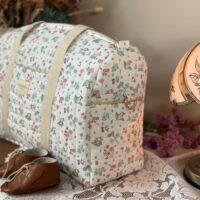 sac à langer matelassé jardin d'été