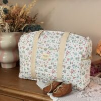 sac à langer matelassé jardin d'été