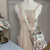 sac seau jacquard fleuri