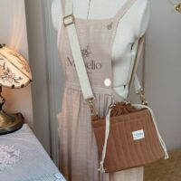 sac seau matelassé caramel