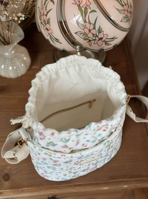 sac seau matelassé jardin d'été