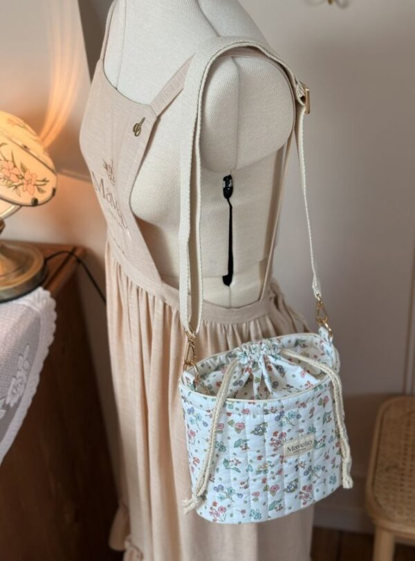 sac seau matelassé jardin d'été