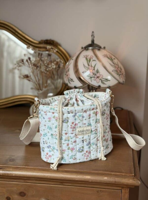 sac seau matelassé jardin d'été