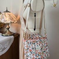 sac seau matelassé prairie écru