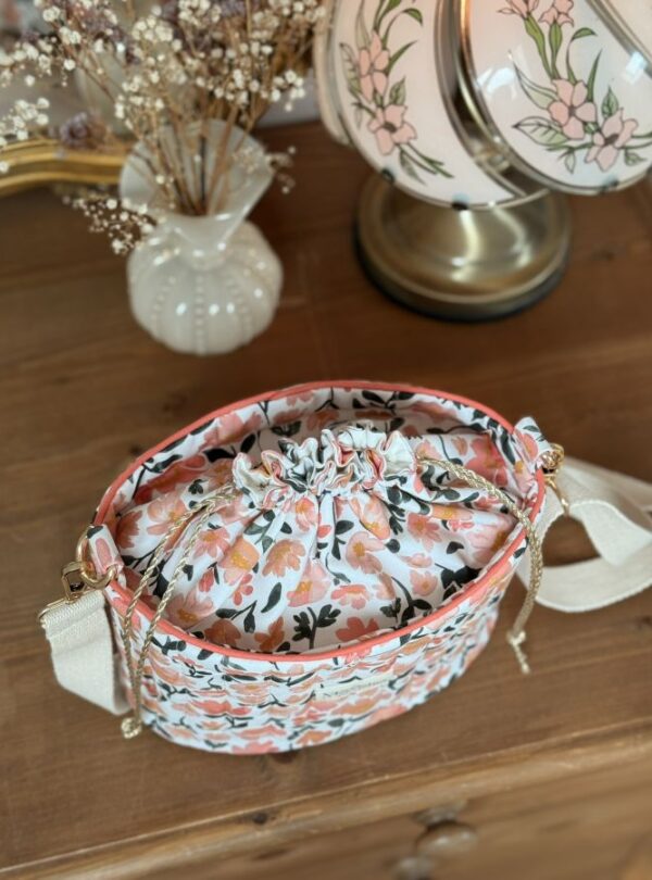 sac seau matelassé prairie écru