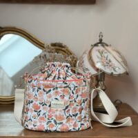 sac seau matelassé prairie écru