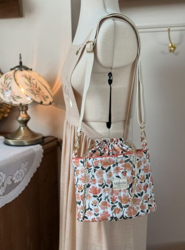 sac seau matelassé prairie écru