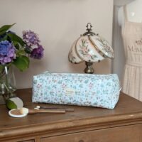 trousse de toilette xl matelassé jardin d'été