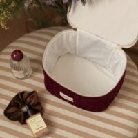 vanity matelassé velours bordeaux