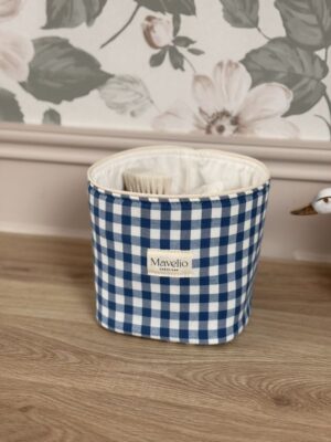 petit panier vichy bleu