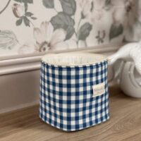 petit panier vichy bleu