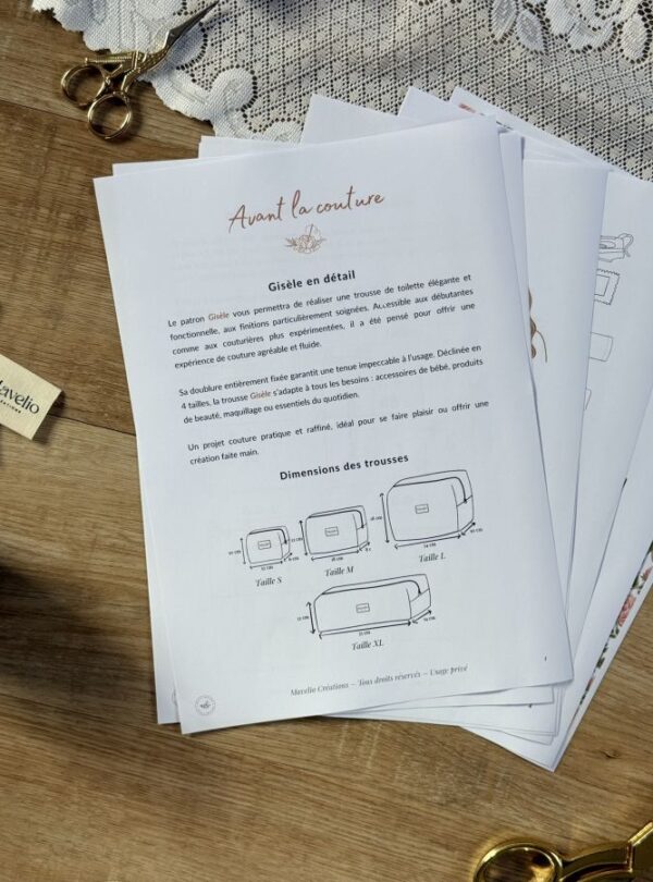 trousse de toilette gisele patron pdf
