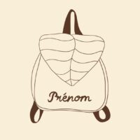 sac à dos enfant rabat feuille