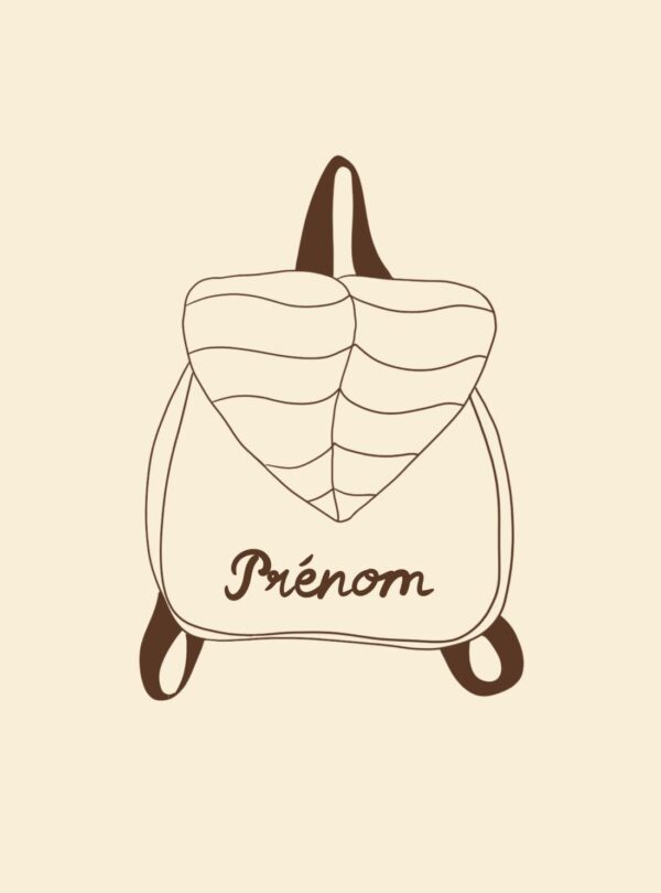 sac à dos enfant rabat feuille