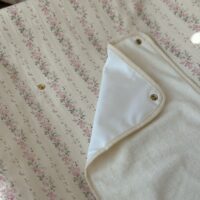 Housse de matelas à langer rayé fleuri rose tendres rayures