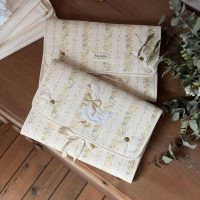 matelas à langer nomade tendres rayures jaune