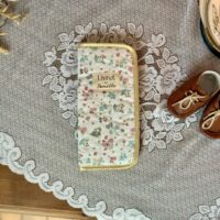 protège livret de famille matelassé jardin d été