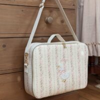 valisette enfant tendres rayures fleuri rose personnalisé (5)