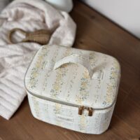 vanity rayures fleuri jaune