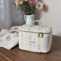 vanity rayures fleuri jaune