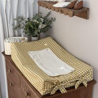 housse de matelas à langer sofalange vichy jaune
